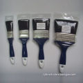 Flat paint brushes, bristle, plastic handle